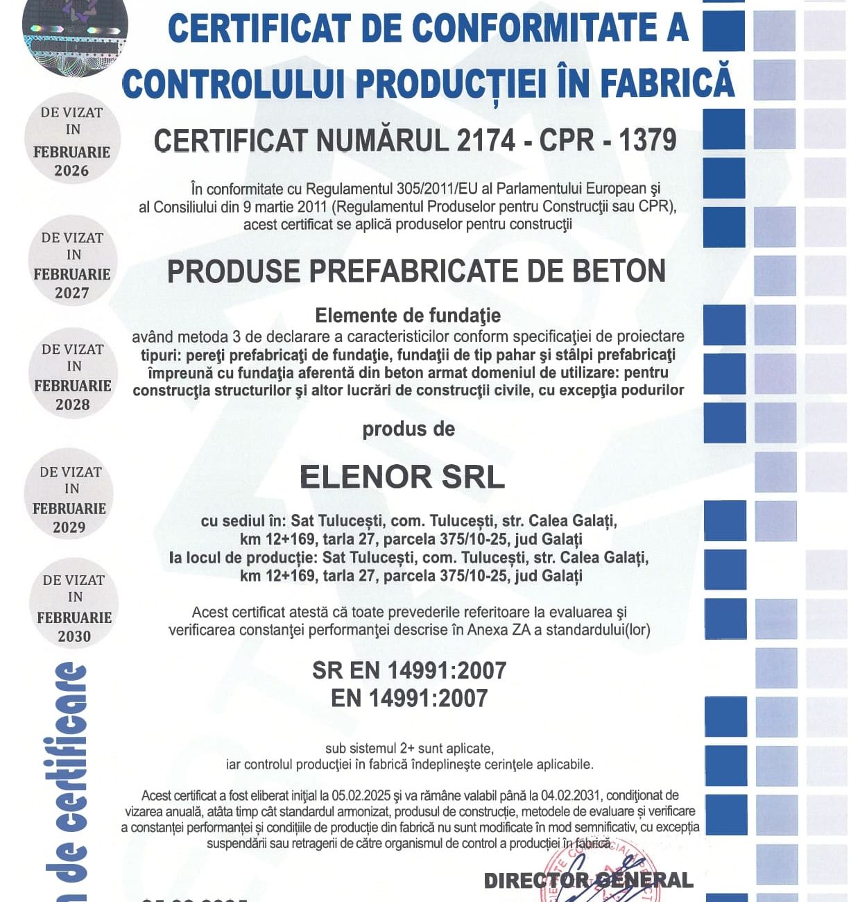 certificari elenor
